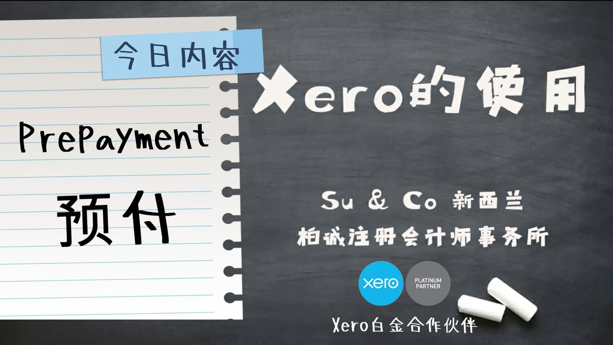 Xero的使用教程 - Prepayment 预付